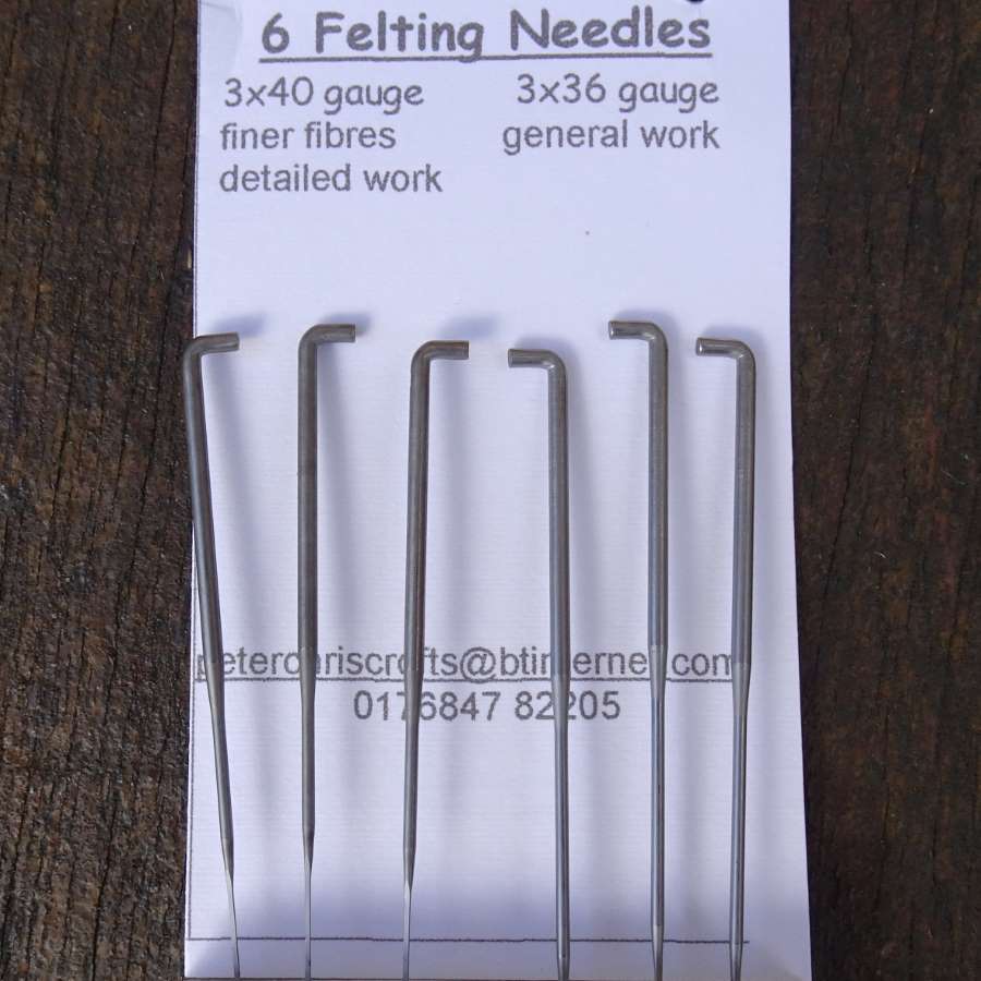 Six Felting Needles